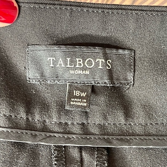 Talbots Women’s Career Straight Leg Black Pants Size 18W - Picture 9 of 9